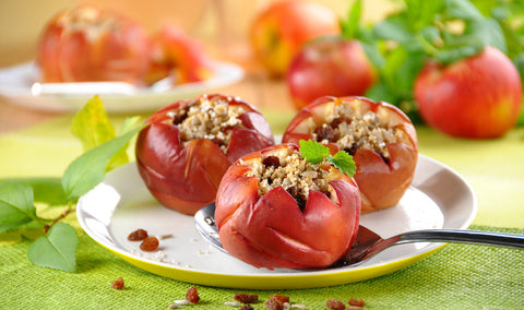 Jabłka z ekspandowanym prosem