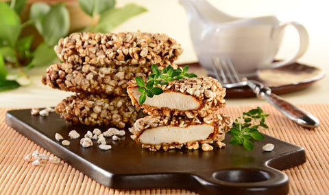 Sznycle panierowane w ekspandowanej gryce