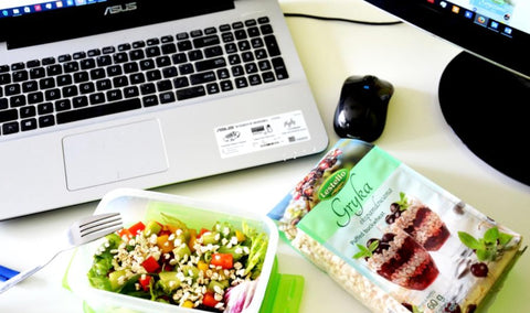 Lekka sałatka z gryką ekspandowaną