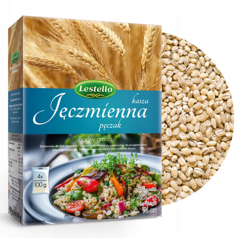 Kasza jęczmienna pęczak 4x 100g Lestello