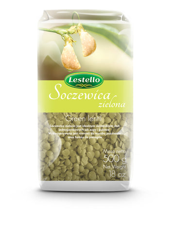 SOCZEWICA ZIELONA 500G LESTELLO