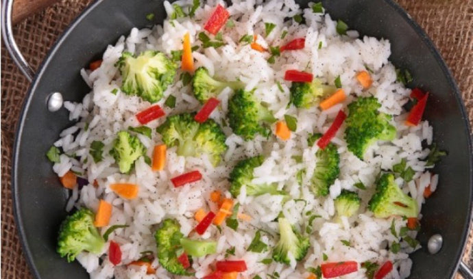 Ryż z warzywami na parze