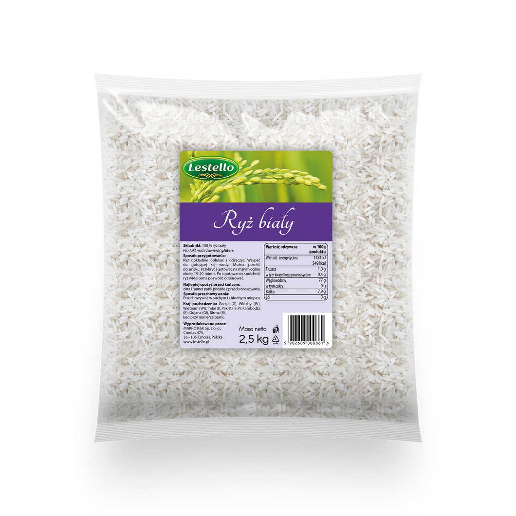 Lestello Ryż biały długi 2,5kg