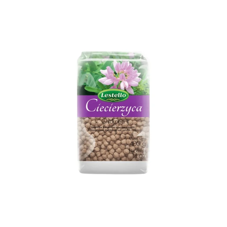 Ciecierzyca, może zawiera gluten. Produkt o wadze 400g.