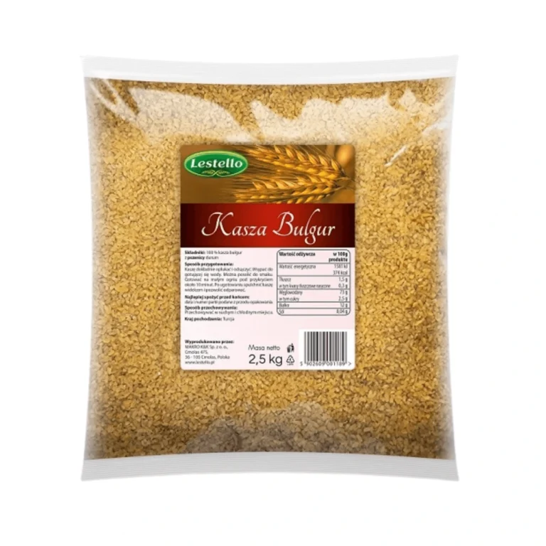 Kasza bulgur. Opakowanie o wadze 2,5kg.