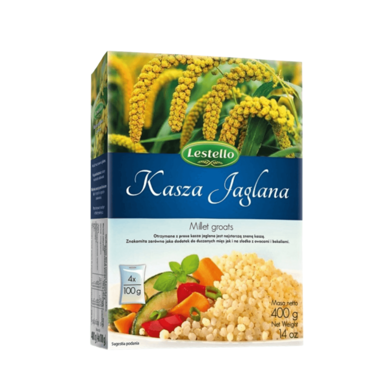 Kasza jaglana. Opakowanie o wadze 400g.