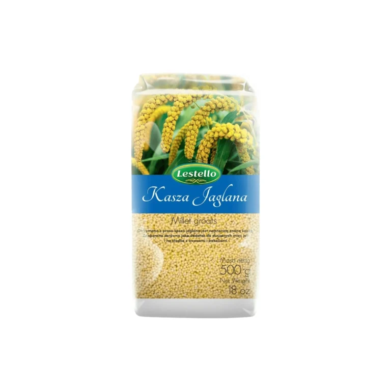 Kasza jaglana. Opakowanie o pojemności 500g.
