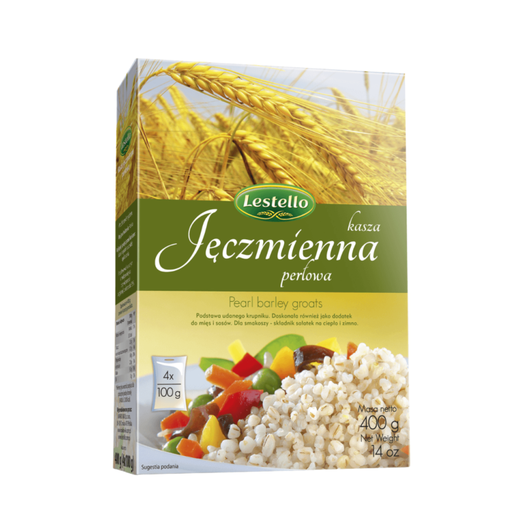 Kasza jęczmienna perłowa. Opakowanie o wadze 400g.