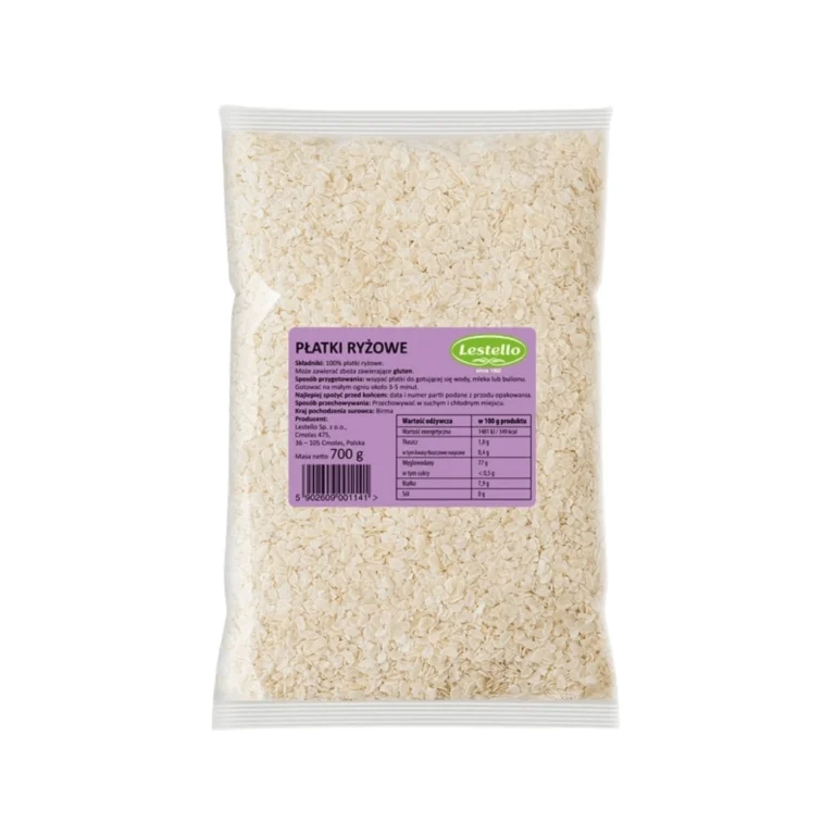 Płatki Ryżowe Błyskawiczne. Opakowanie o wadze 700g.