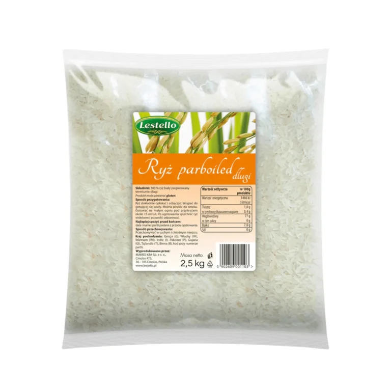 Ryż parboiled długi. Opakowanie o wadze 2,5kg.