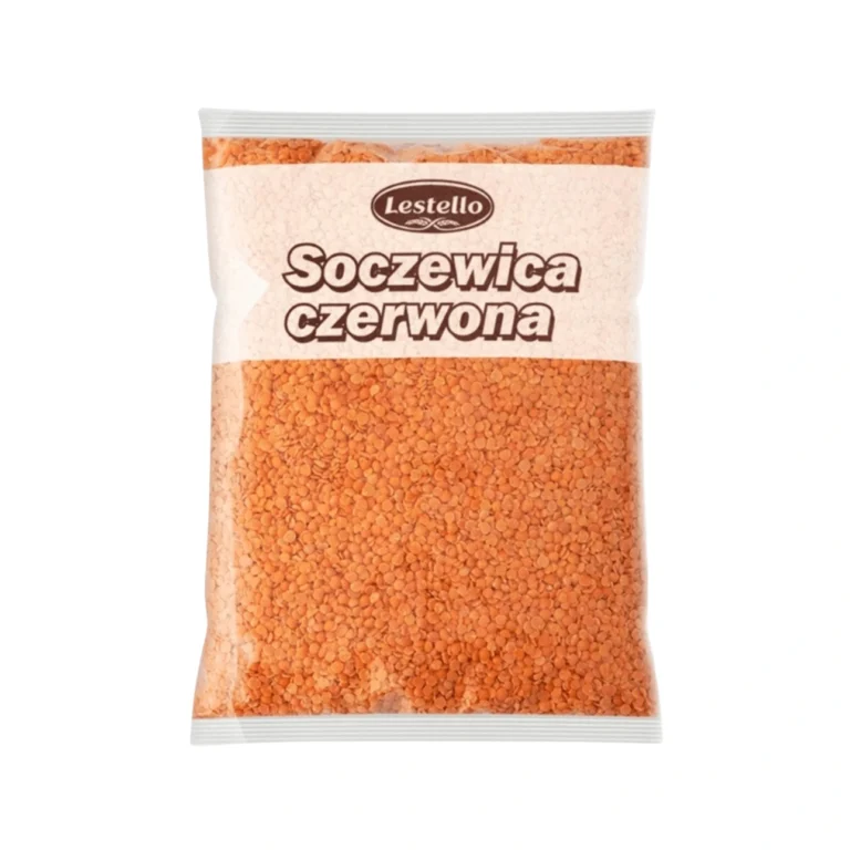 Soczewica czerwona. Opakowanie o wadze 1kg.